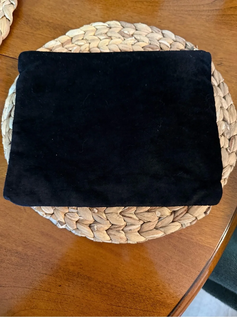 Black Floral Embroidered Evening Clutch - Women Accessories